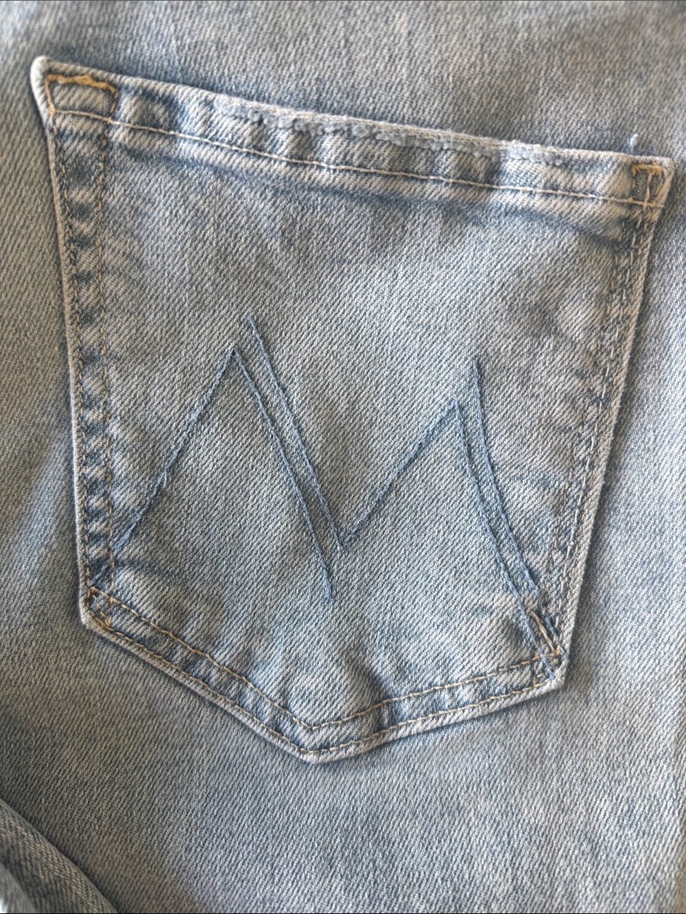 MOTHER denim The Mid Rise Dazzler Ankle Fray Reading By The Pool size 30 - Picture 2 of 14